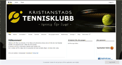 Desktop Screenshot of kristianstadstennisklubb.se