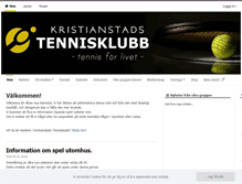 Tablet Screenshot of kristianstadstennisklubb.se